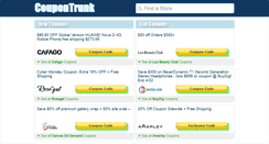 Desktop Screenshot of coupontrunk.com